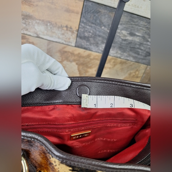 Adrienne Vittadini Animal Hair Satchel - A810458 - Picture 11 of 11